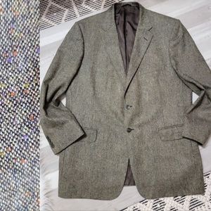 Savile Row London John Cooper Green Wool Sport Coat USA Made 46L